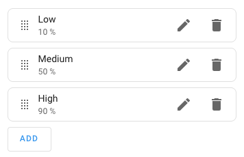 Screenshot of an object selector