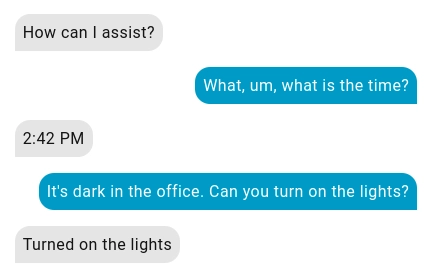 Conversation with fuzzy matcher